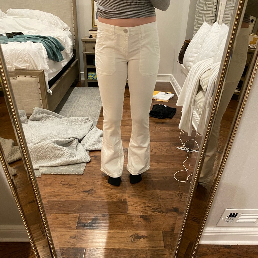 Joie White Flare Jeans